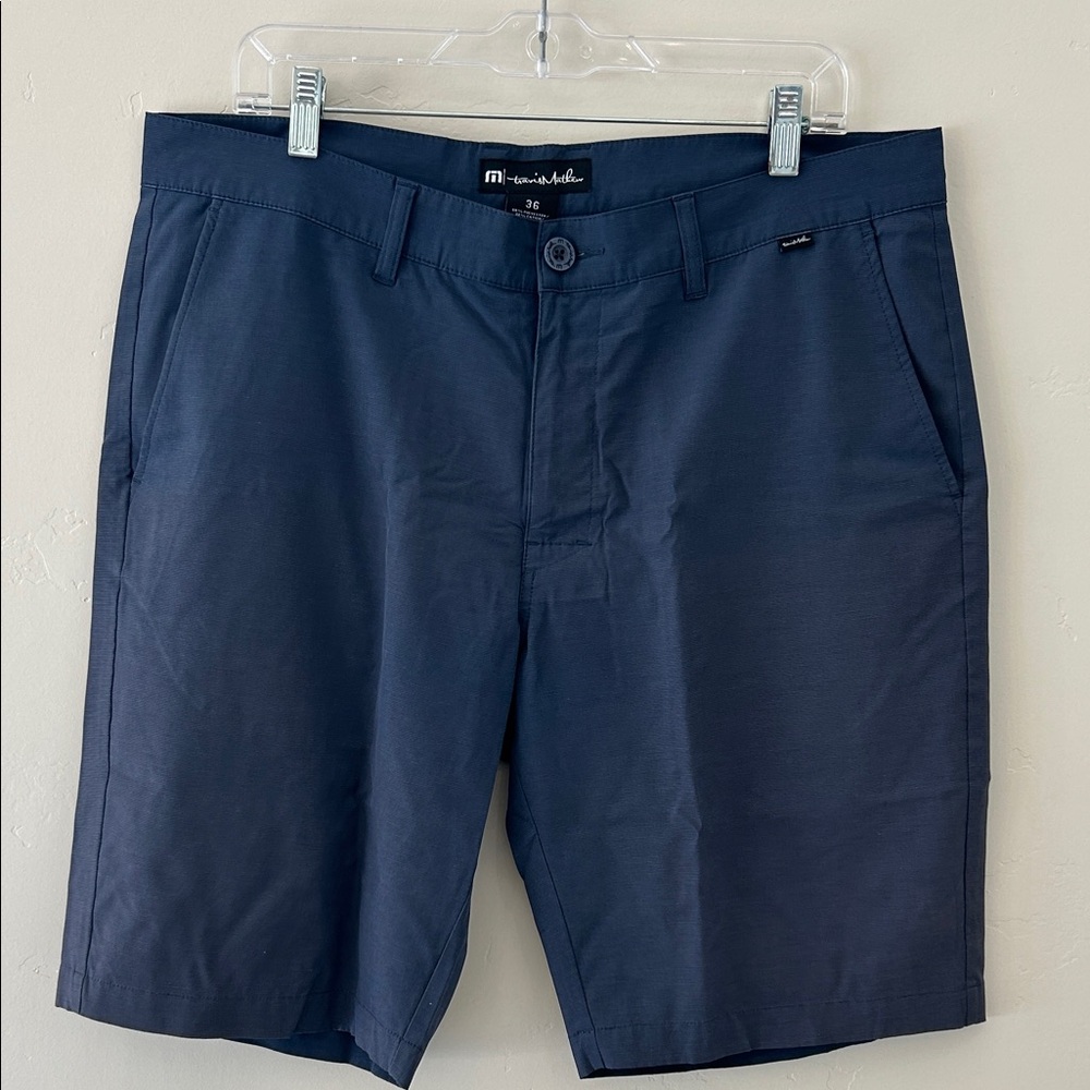 Travis Mathew Dark Blue Flat Front Shorts